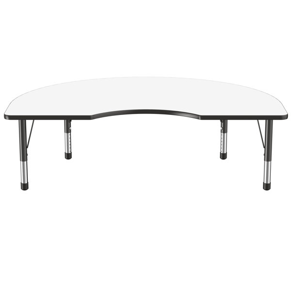 Factory Direct Partners Kidney Dry Erase Adjustable Height Activity